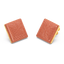 Cube Studs in Orange