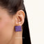 Cube Studs in Violet