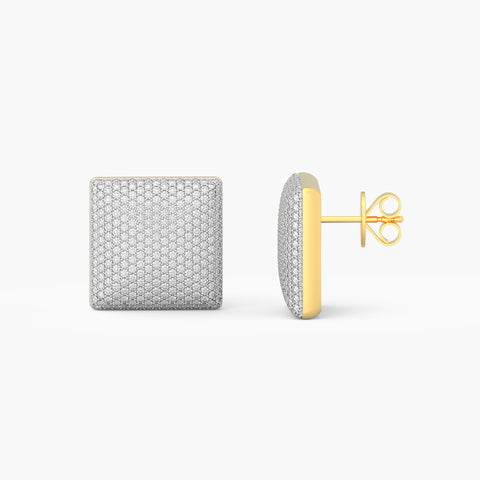 Cube Studs in White