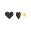Heart Studs in Black