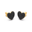 Heart Studs in Black