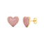 Heart Studs in Pink