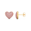 Heart Studs in Pink