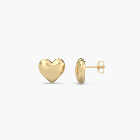 Heart Studs in Gold