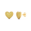Heart Studs in Yellow