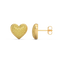 Heart Studs in Yellow