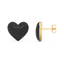 Heart Studs in Black