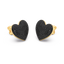 Heart Studs in Black