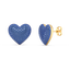 Heart Studs in Blue