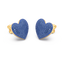 Heart Studs in Blue