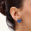 Heart Studs in Blue