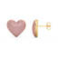 Heart Studs in Pink
