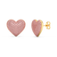 Heart Studs in Pink