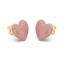 Heart Studs in Pink