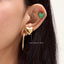 Heart Studs in Gold