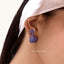 Heart Studs in Purple