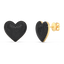 Heart Studs in Black
