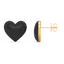 Heart Studs in Black