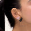 Heart Studs in Black