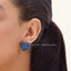 Heart Studs in Blue