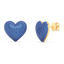 Heart Studs in Blue