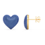 Heart Studs in Blue