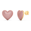 Heart Studs in Pink