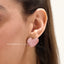 Heart Studs in Pink
