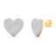 Heart Studs in White