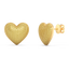 Heart Studs in Yellow