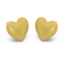 Heart Studs in Yellow