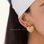 Heart Studs in Yellow