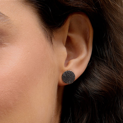 Sphere Studs in Black