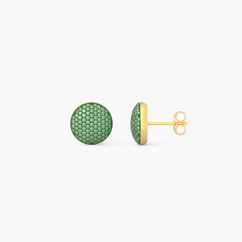 Sphere Studs in Green