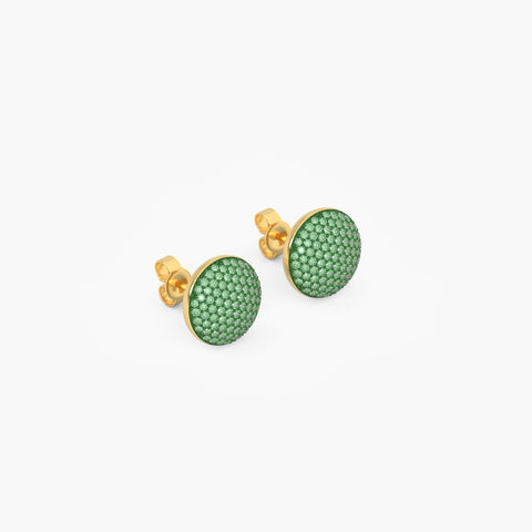 Sphere Studs in Green