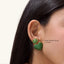 Sphere Studs in Green