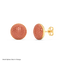 Sphere Studs in Orange