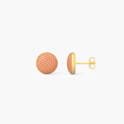 Sphere Studs in Orange