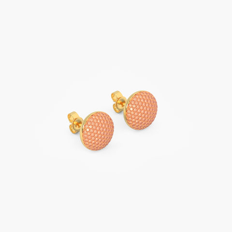 Sphere Studs in Orange