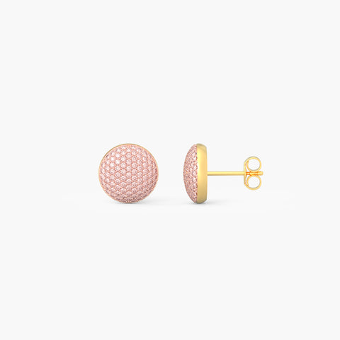Sphere Studs in Pink