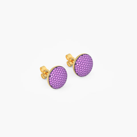 Sphere Studs in Purple