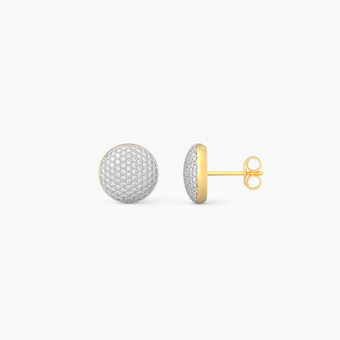 Sphere Studs in White