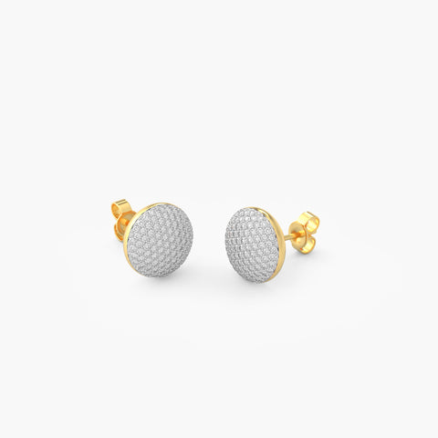 Sphere Studs in White