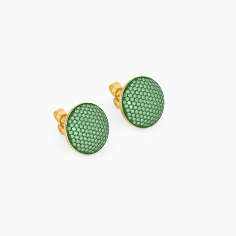 Sphere Studs in Green