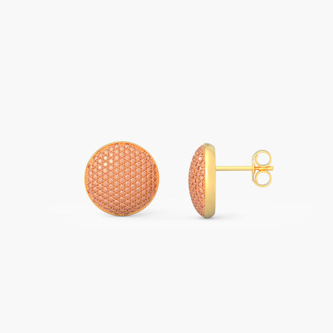 Sphere Studs in Orange