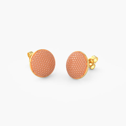 Sphere Studs in Orange