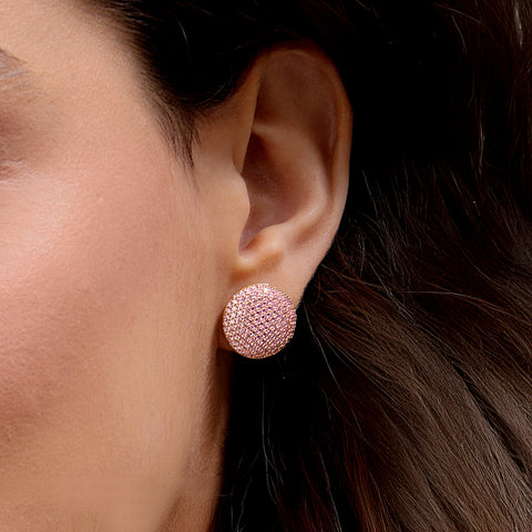 Sphere Studs in Pink