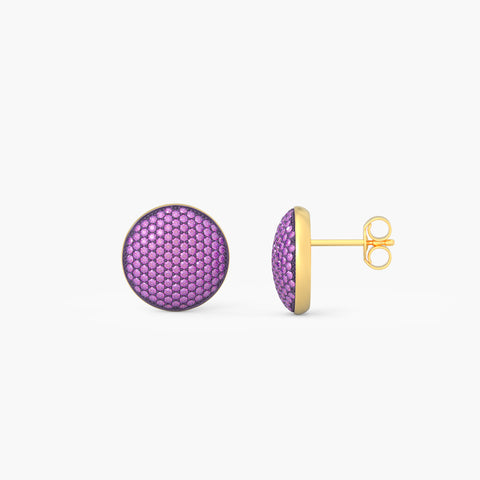 Sphere Studs in Purple