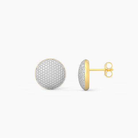 Sphere Studs in White
