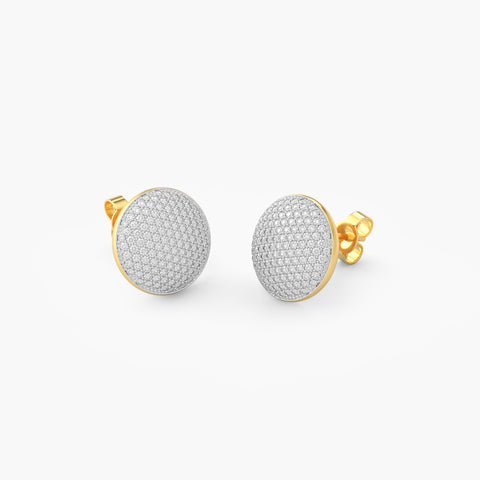 Sphere Studs in White